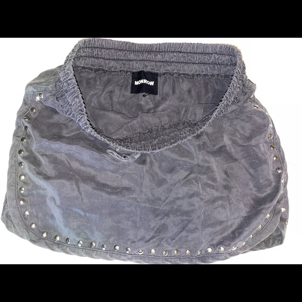 Monrow studded mini skirt